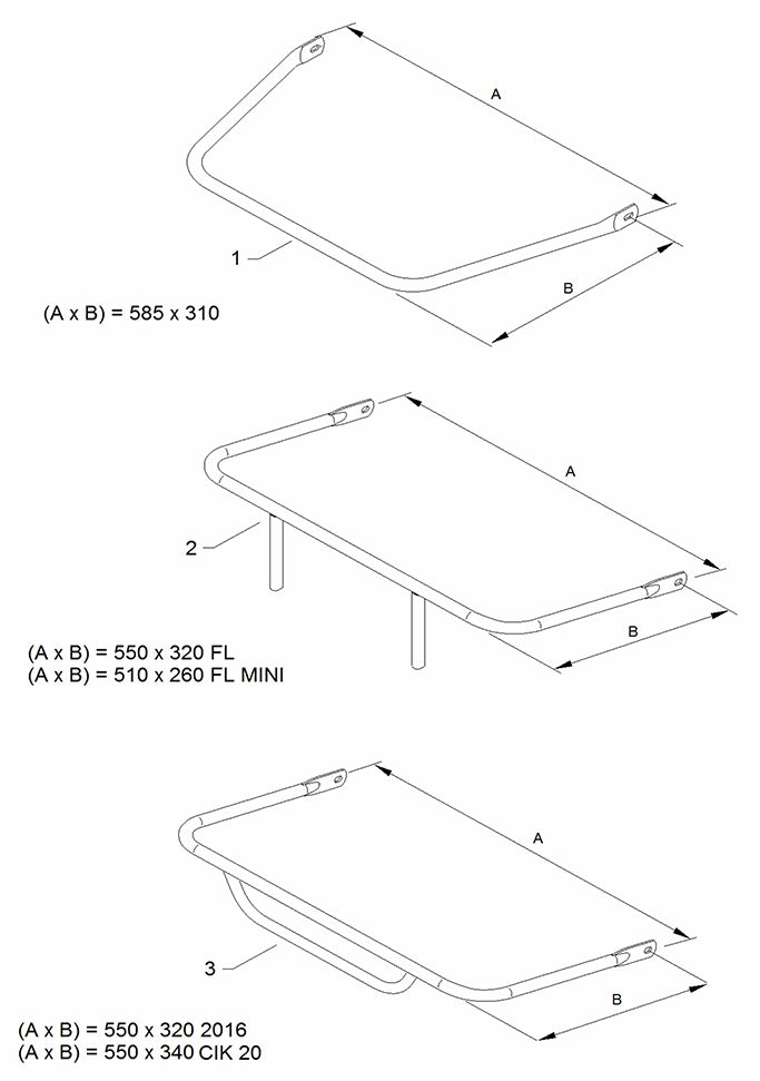 Birel Art Cadet Go Kart Freeline Front Top Bumper