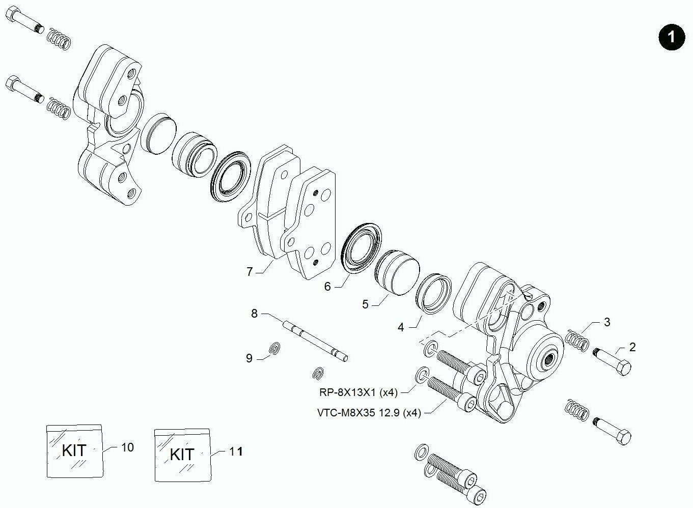 REAR BRAKE PAD AM29