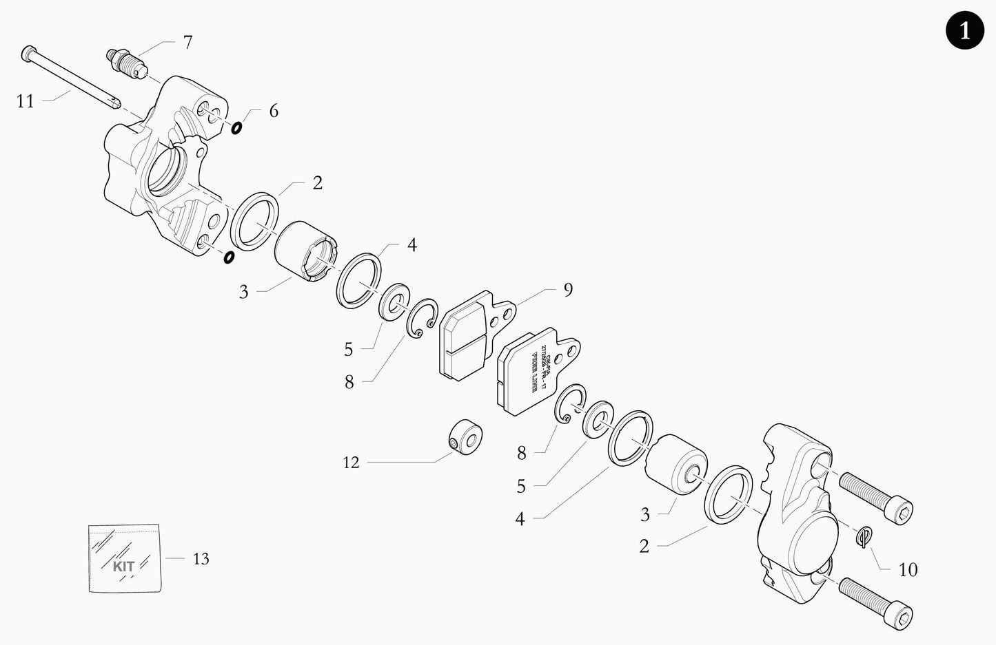 KZ Brake Caliper Assembly
