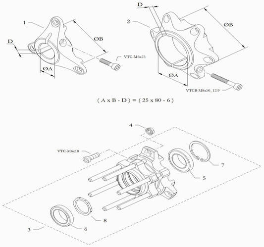 #7 Front Brake Carrier Circlip - 7437