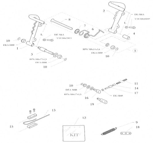 #19 - Cable Adjuster Double Support
