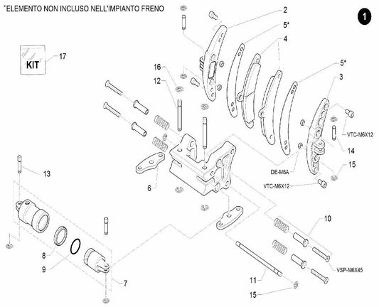 #5 - Brake Pad Spacer for CX I28 (0.5mm & 1.0mm)